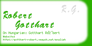 robert gotthart business card